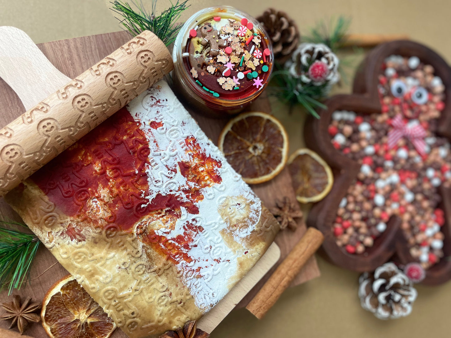 Lebkuchen-Sensoriktablett