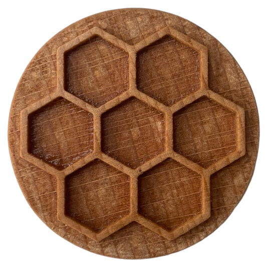 Bienenwaben Holzstempel
