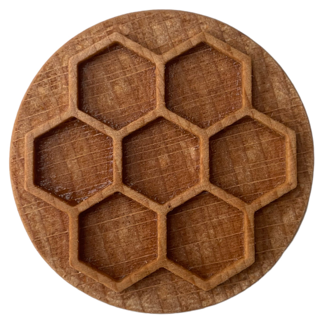 Bienenwaben Holzstempel