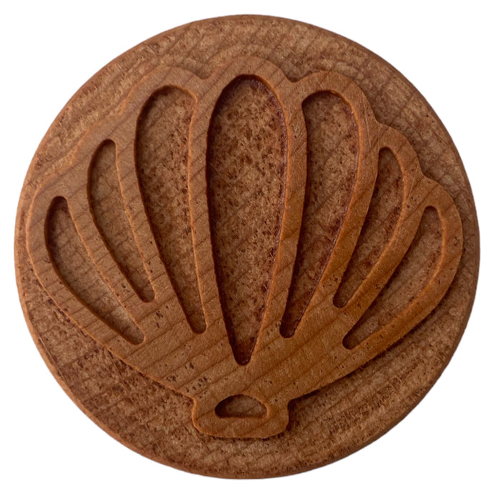 Clam Shell Wooden Stamp
