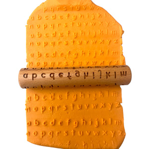 Lower Case a - z alphabet Rolling Pin