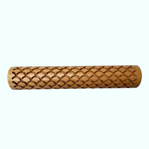 Mermaid Scales Wooden Rolling Pin