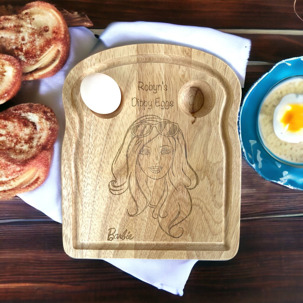 Personalised Doll Face Breakfast Board