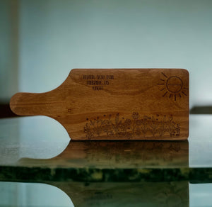 Schneidebrett aus Kiefernholz - Lehrergeschenk