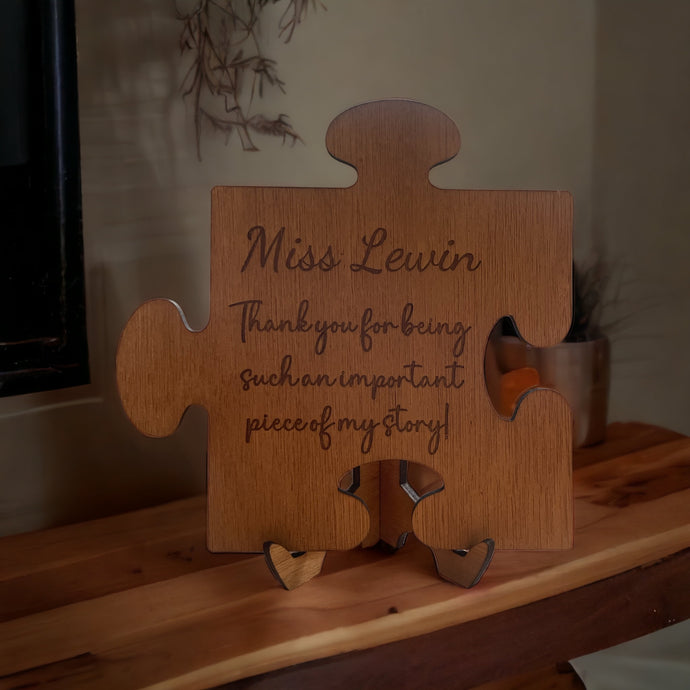 Teacher Puzzle Sign