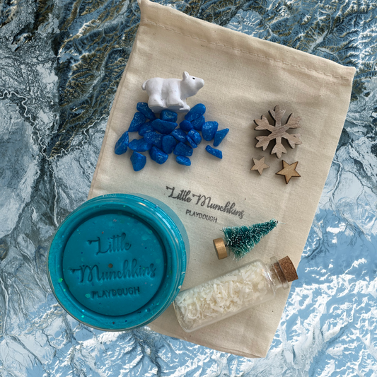 Glitzernde Mini-Tasche mit Eisbär-Motiv 