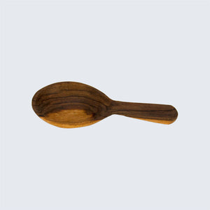 Olive wood small tear drop spoon