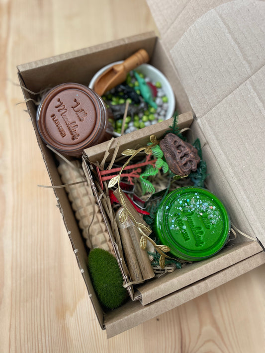 Dinosaurier-Sensorikbox
